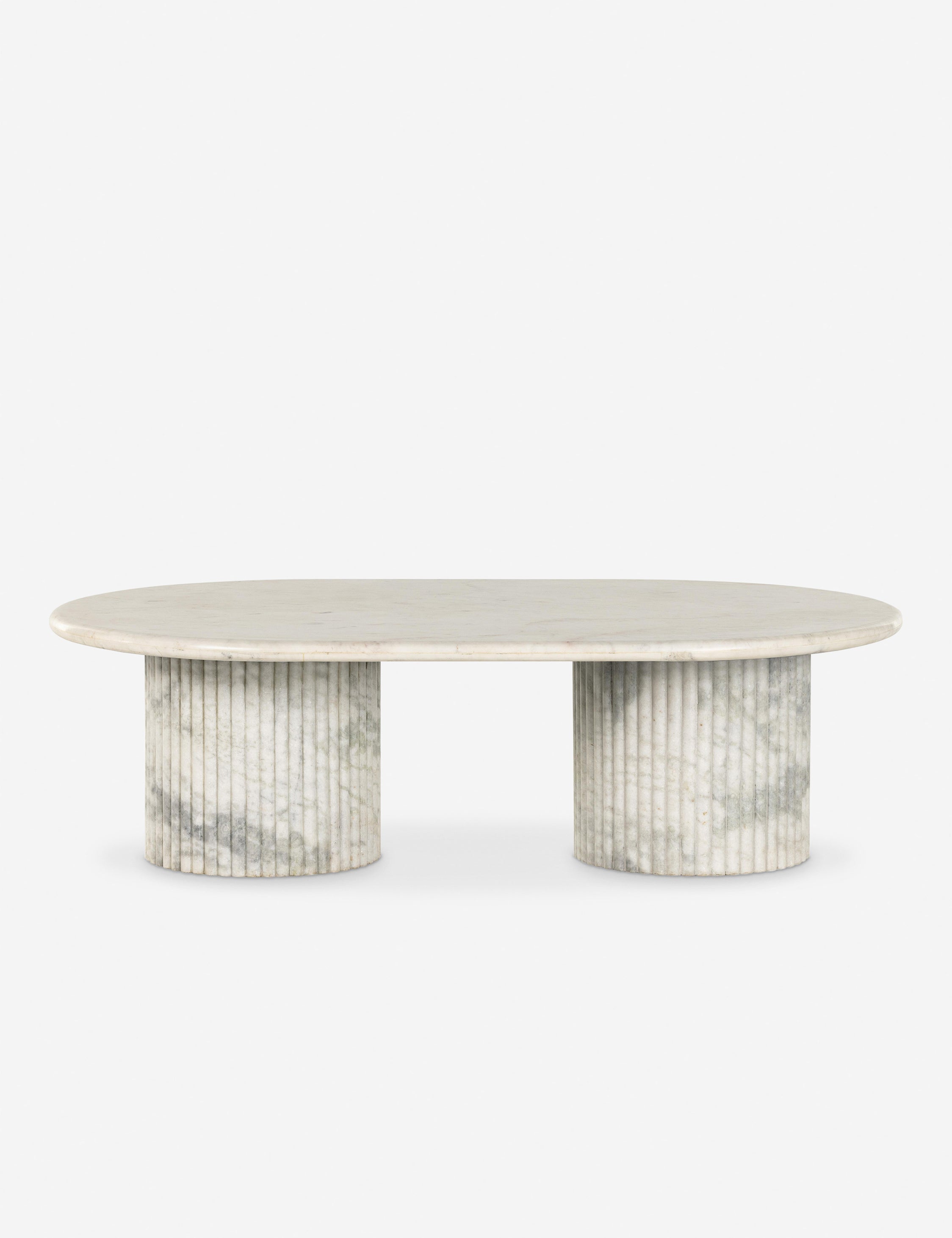 Mercer Marble Oval Coffee Table