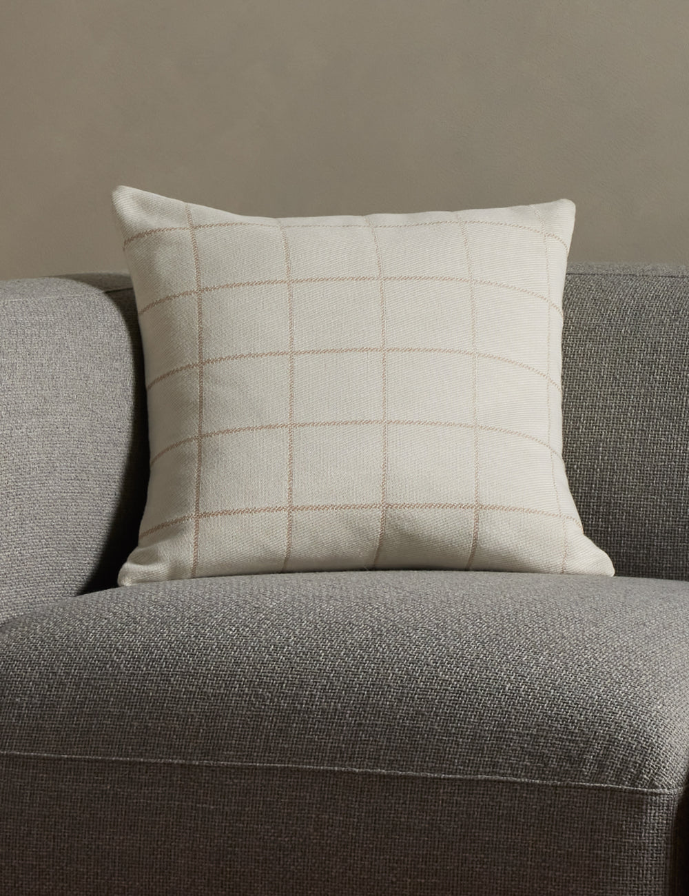 Galloway Textured Check Throw Pillow