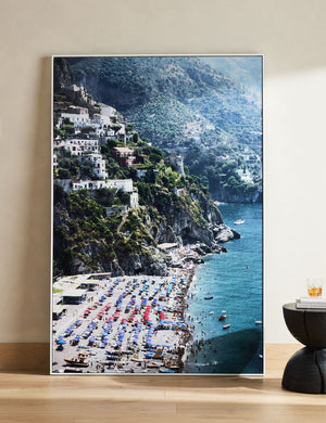 Beach in Positano Photography Print by Slim Aarons
