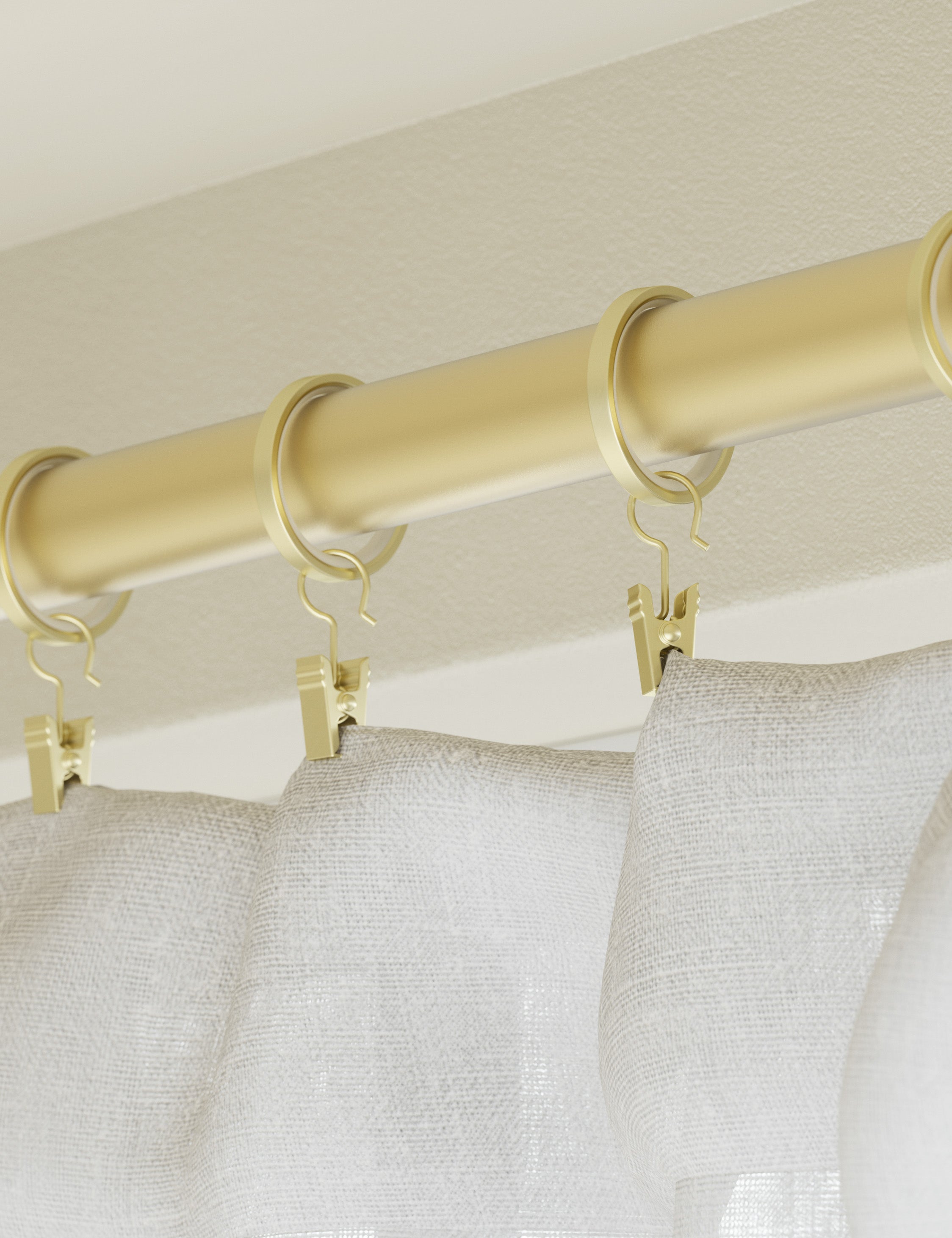 Lulu and Georgia Porta Clip Curtain Rings - Thumbnail 2