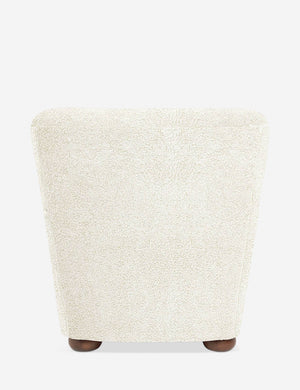 Back of the Avery Boucle Cream accent chair