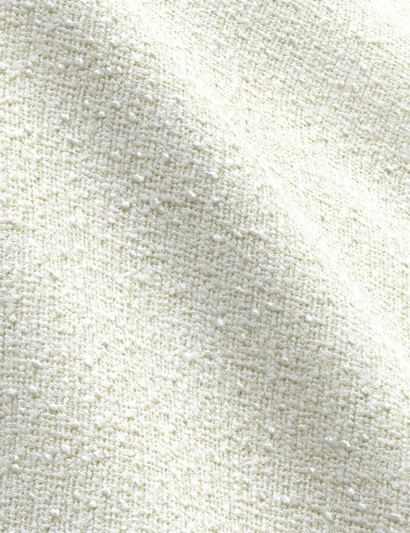 #color::white-boucle #size::twin #size::full #size::queen #size::king #size::cal-king | The White Boucle fabric on the Nabiha platform bed