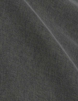 The Charcoal Linen fabric on the Nabiha platform bed