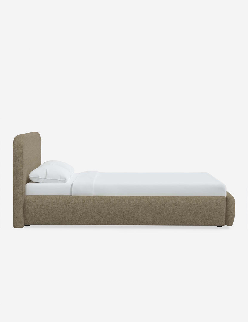 #color::pebble-linen #size::twin #size::queen #size::king #size::cal-king | Side of the Nabiha Pebble Linen platform bed