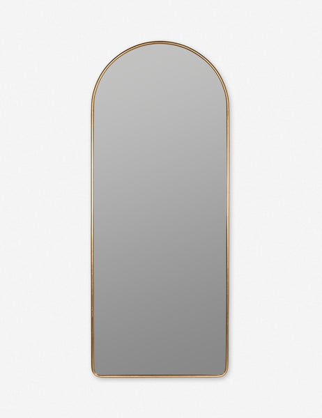 #color::gold | Shashenka gold arched floor mirror