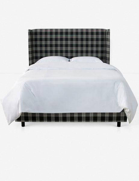 #color::prep-school-plaid #size::twin #size::full #size::queen #size::king #size::cal-king | Adara prep school plaid upholstered bed.