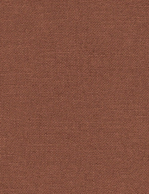 Terracotta Linen Weave Fabric Swatch