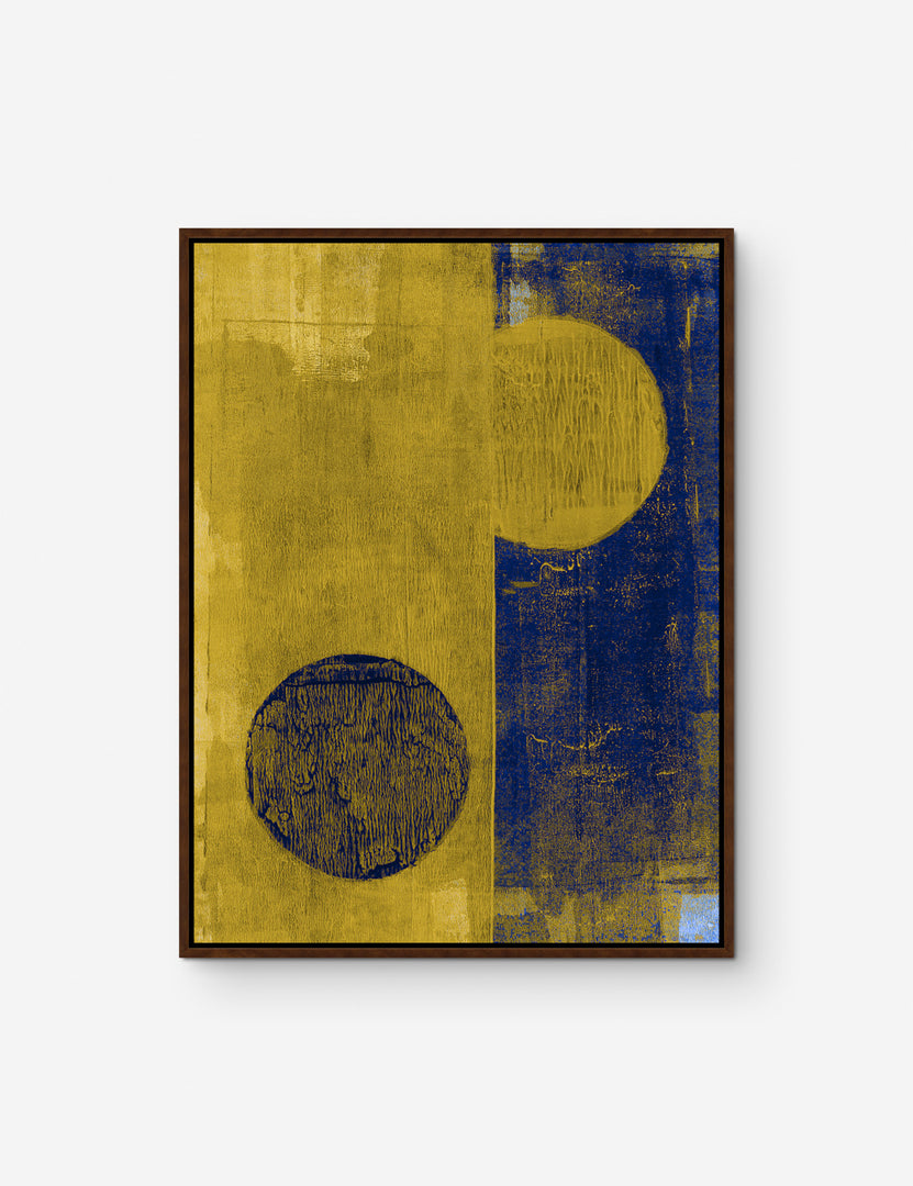 | Synergy II Print featuring a yellow and blue two-tone palette by David Erickson