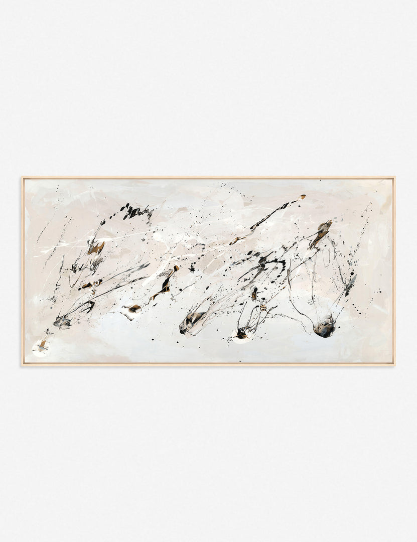 | Just Like Heaven Wall Art i a thin frame featuring a splatter composition by Van Garret