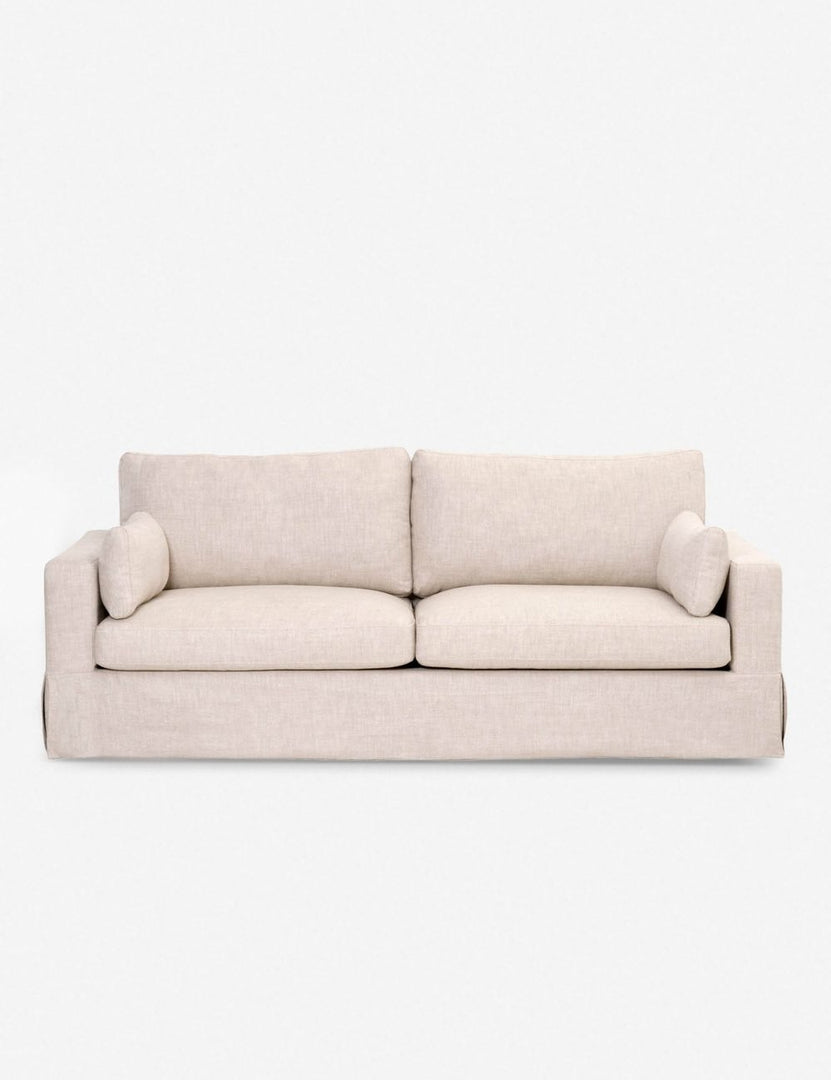 | Tova Ivory 100% french linen Sofa