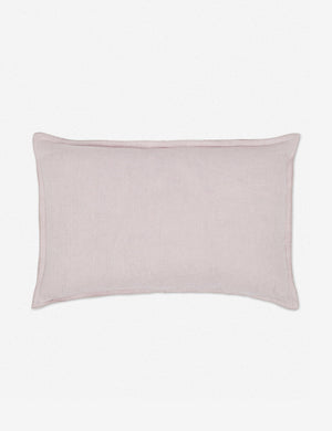 Arlo Greige flax linen solid lumbar pillow