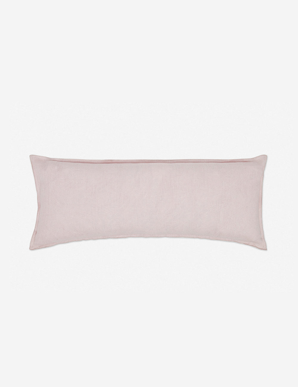 #color::greige #style::extra-long #fill type::with-feather-down-insert #fill type::pillow-cover-only | Arlo Greige flax linen solid long lumbar pillow