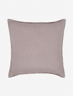 Arlo Dark Natural flax linen solid square pillow