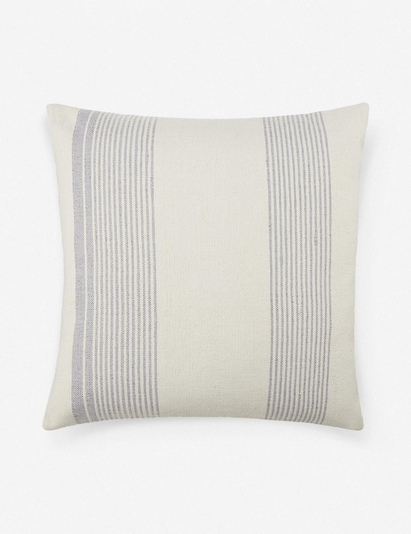 #color::gray #size::20--x-20-  | Kristian indoor and outdoor gray and cream square striped pillow
