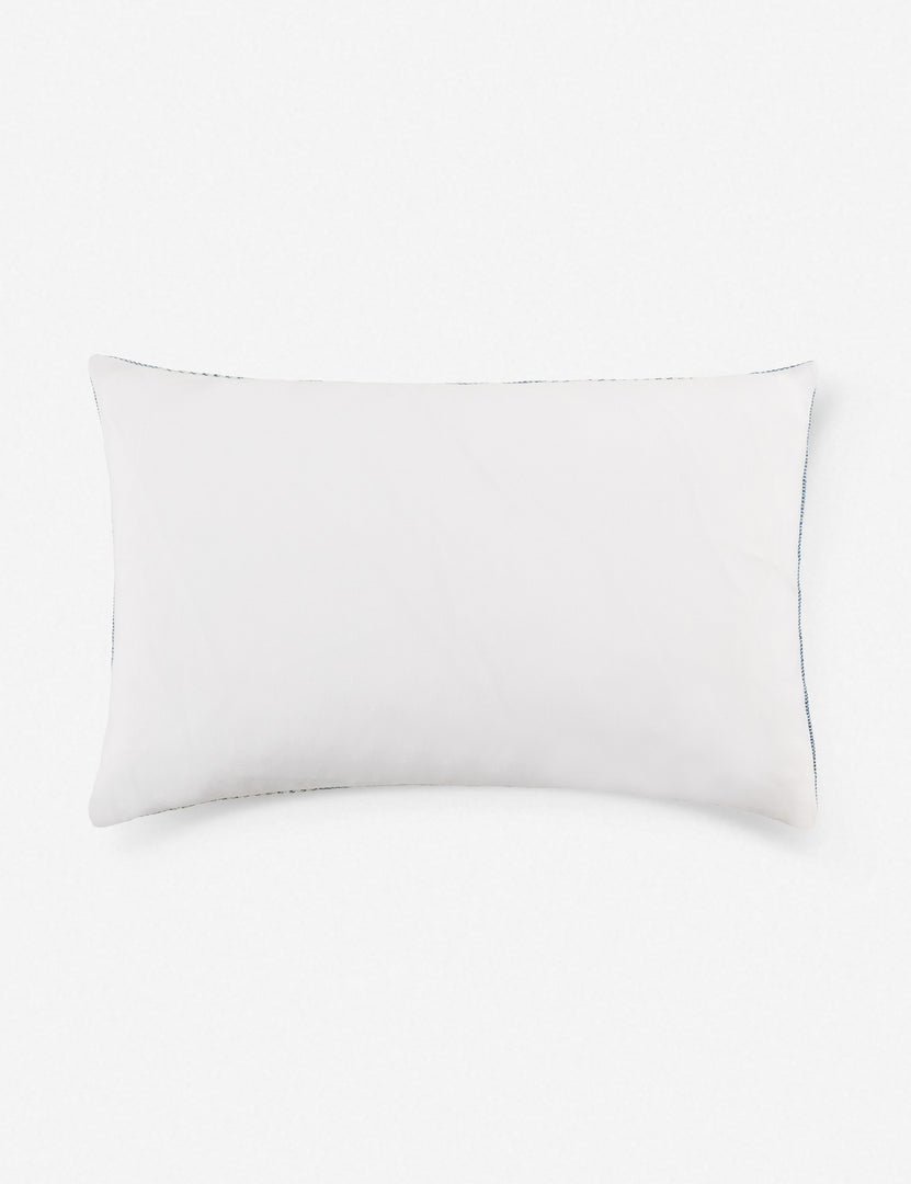 #color::blue #size::13--x-21-  | White back of the Kristian indoor and outdoor pillow