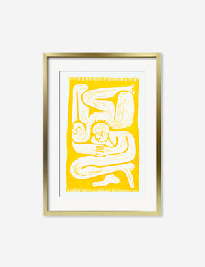 Cloudgazers Print in a golden frame
