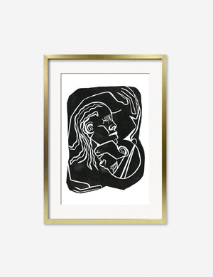 Hold Print in a gold frame