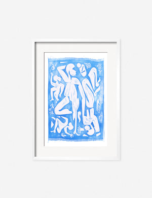 Picnic Print in a white frame
