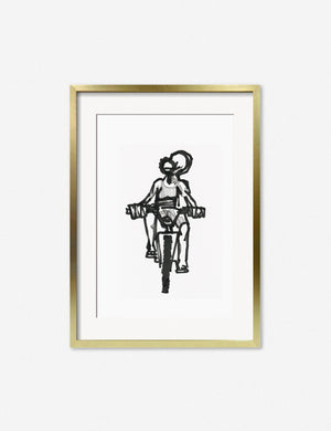 Ride Print in a gold frame