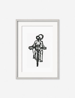 Ride Print in a silver frame