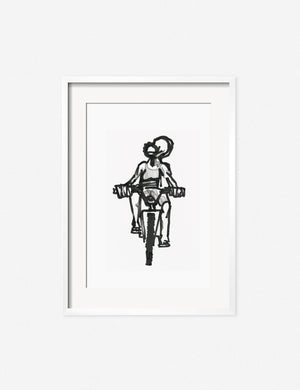 Ride Print in a white frame