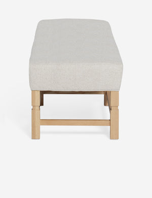 Side of the Ambleside Taupe Boucle bench