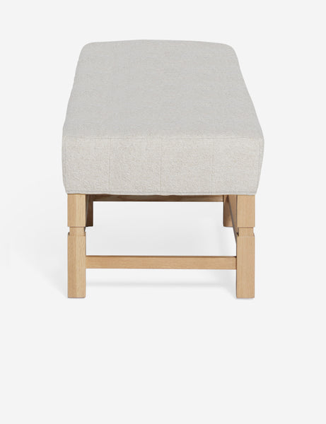 #color::taupe-boucle | Side of the Ambleside Taupe Boucle bench