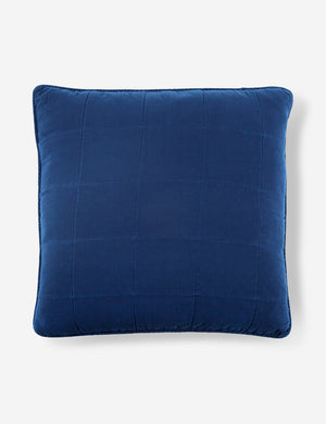 Antwerp Large Quilted Euro navy Sham by Pom Pom at Home