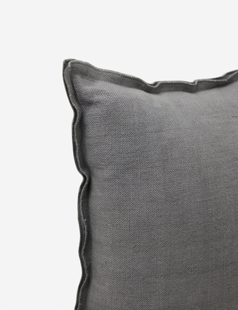 #color::dusty-blue #style::square | Corner of the arlo Dusty Blue square pillow