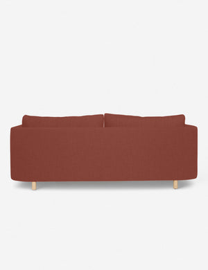 Back of the Terracotta Linen Belmont Sofa