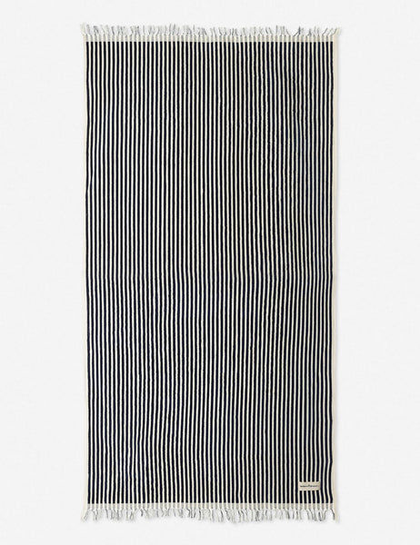 #color::navy-stripe #style::navy-stripe | Navy and white striped Beach Towel by Business & Pleasure Co.