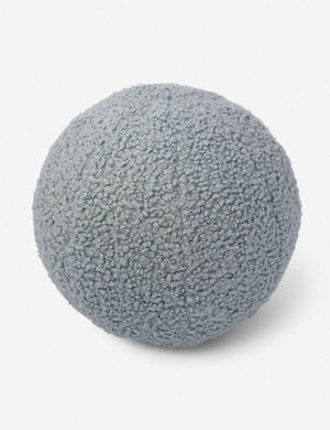 Canyon blue Bouclé Ball Pillow by Sarah Sherman Samuel