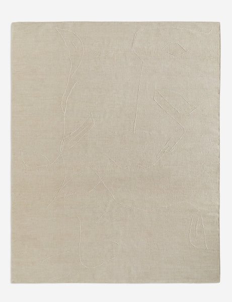 #size::2-6--x-8- #size::6--x-9- #size::8--x-10- #size::9--x-12- #size::10--x-14- #size::12--x-15- | Beachwood ivory flatweave Rug featuring an abstract graphic pattern by Jake Arnold