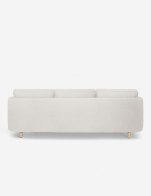 Back of the Belmont Taupe Boucle right-facing sectional sofa