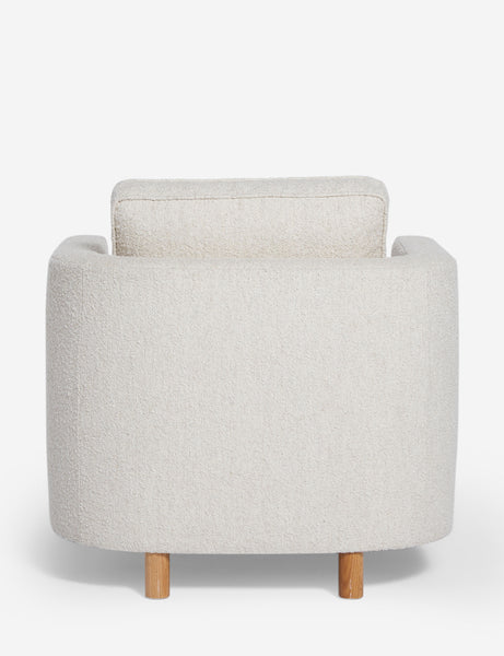 #color::taupe-boucle | Back of the Belmont Taupe boucle accent chair