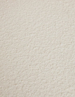 The ivory boucle fabric