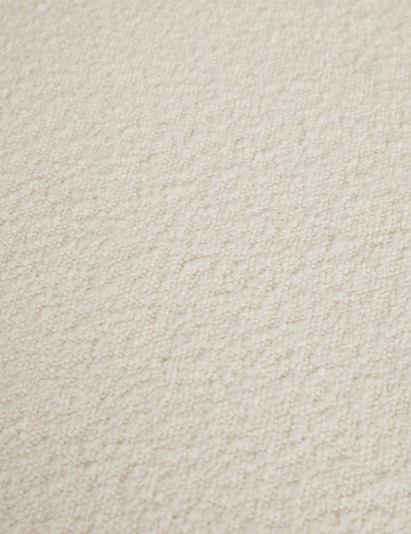 | The ivory boucle fabric