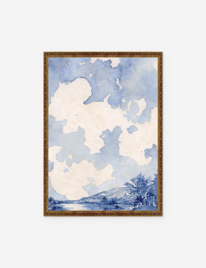 Blue Landscape Print by Laurel-Dawn Latshaw