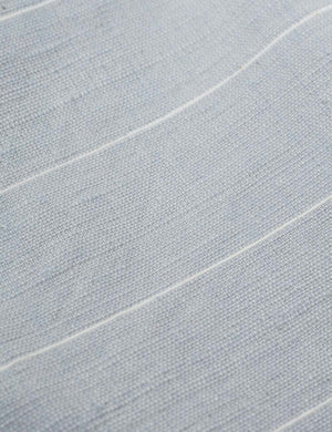 Close-up of the striped pattern on the Melkam light gray Hand Towel by Bolé Road Textiles