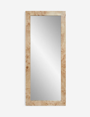 Bree Burl Wood Rectangular Floor Mirror