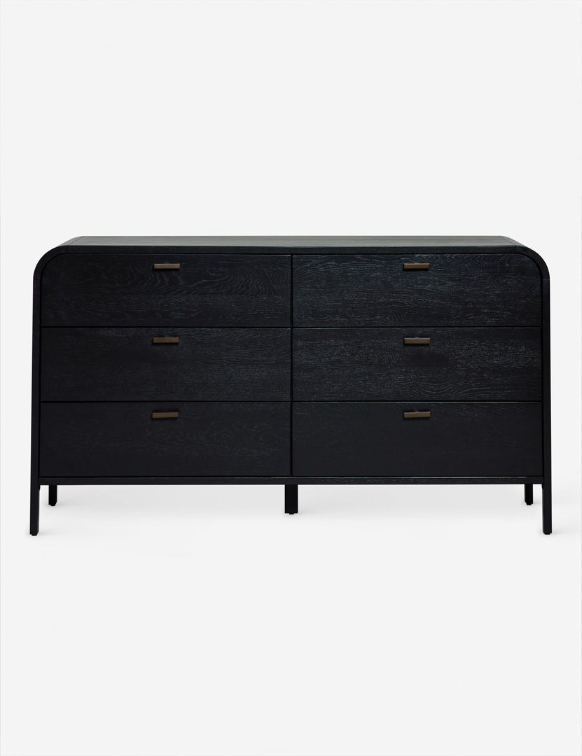 Brooke Curved 6-Drawer Oak Dresser Brooke Curved 6-Drawer Oak Dresser