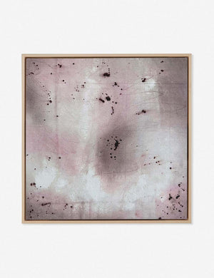 Neutral Abstract No. 26 one-of-a-kind neutral-toned Wall Art in a maple frame by Visual Contrast