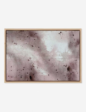 Neutral Abstract No. 33 one-of-a-kind neutral-toned Wall Art in a maple frame by Visual Contrast