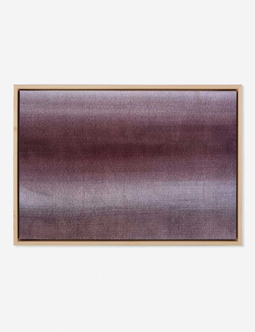 | Neutral Abstract No. 21 purple-toned Wall Art in a maple frame by Visual Contrast