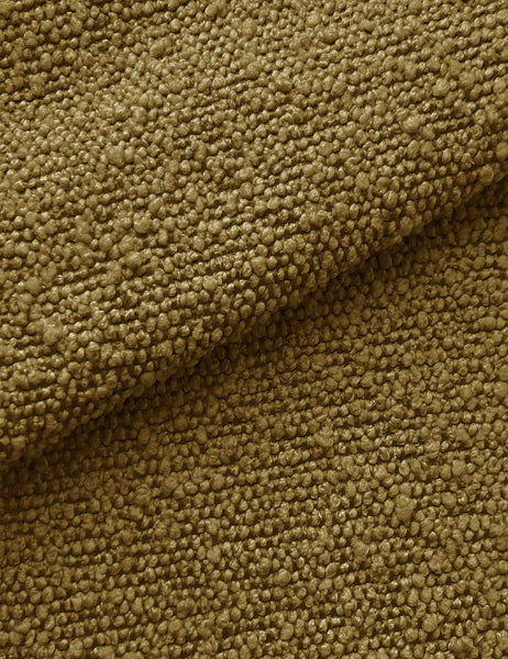 #color::ochre-boucle #size::twin #size::full #size::queen #size::king #size::cal-king | The Ochre Boucle fabric on the Deva platform bed
