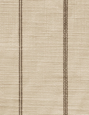 The natural stripe linen fabric