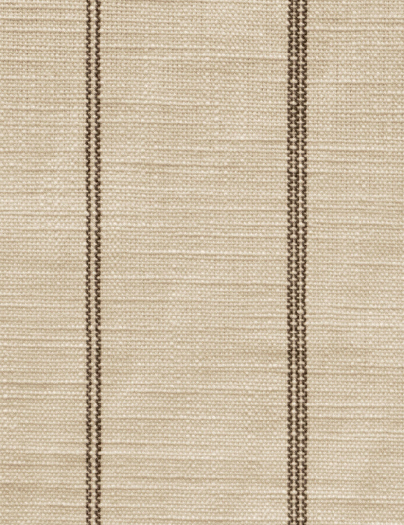 #color::natural-stripe #size::full #size::queen #size::king #size::cal-king | The natural stripe linen fabric