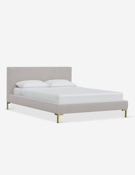 #color::mineral-velvet #size::twin #size::full #size::queen #size::king #size::cal-king | Angled view of the Deva Mineral Velvet platform bed