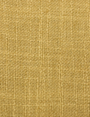 The Golden Linen fabric on the Deva platform bed