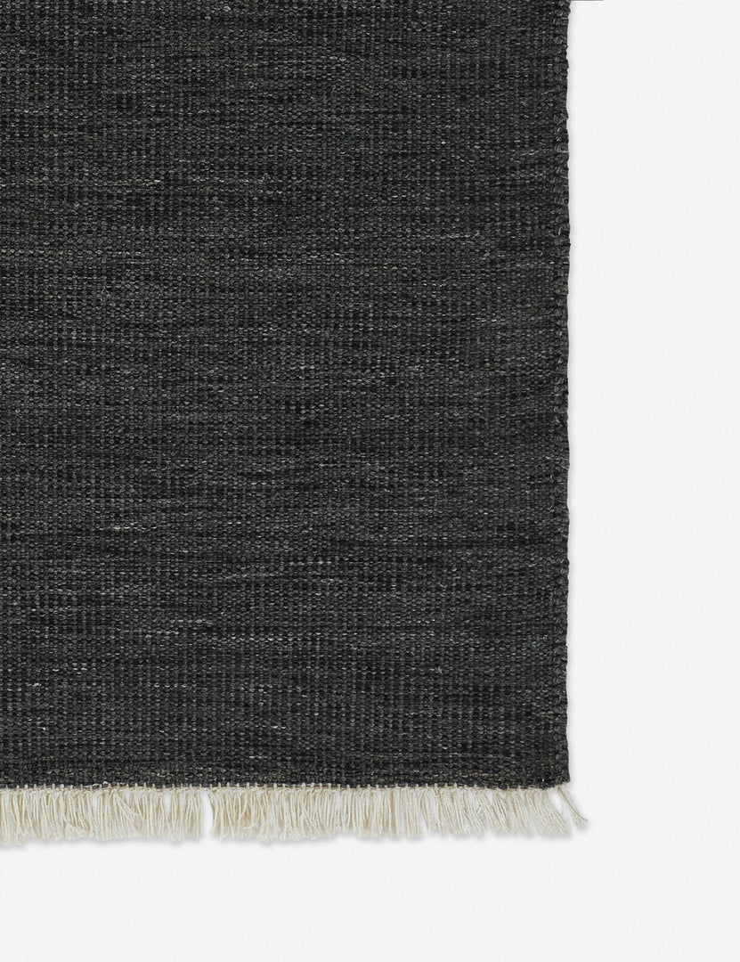 Maxi Monochromatic Fringed Indoor/Outdoor Rug